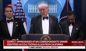 Intento de atentado en la Cena de Corresponsales: Trump evacuado tras un tiroteo en Washington